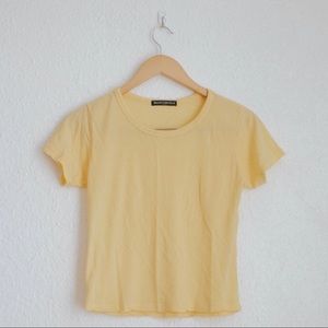 brandy melville yellow top